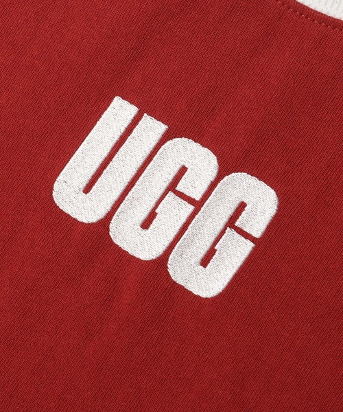 UGG（アグ）の「UGG@mos リンガー チビT（Tシャツ/カットソー・レディース・レッド/ベージュ/ホワイト・M/L）」の6枚目の写真