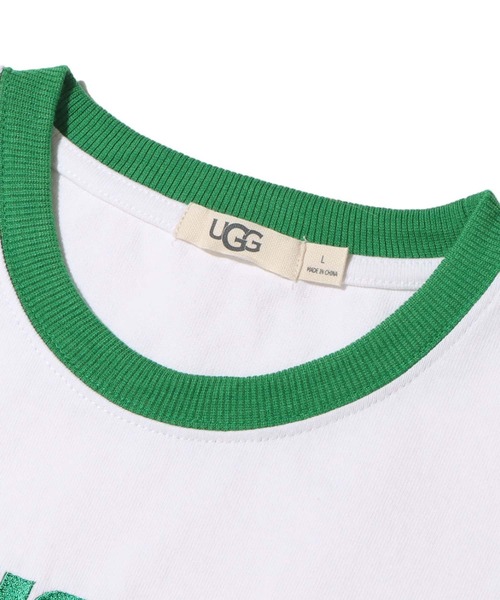 UGG（アグ）の「UGG@mos リンガー チビT（Tシャツ/カットソー・レディース・レッド/ベージュ/ホワイト・M/L）」の10枚目の写真