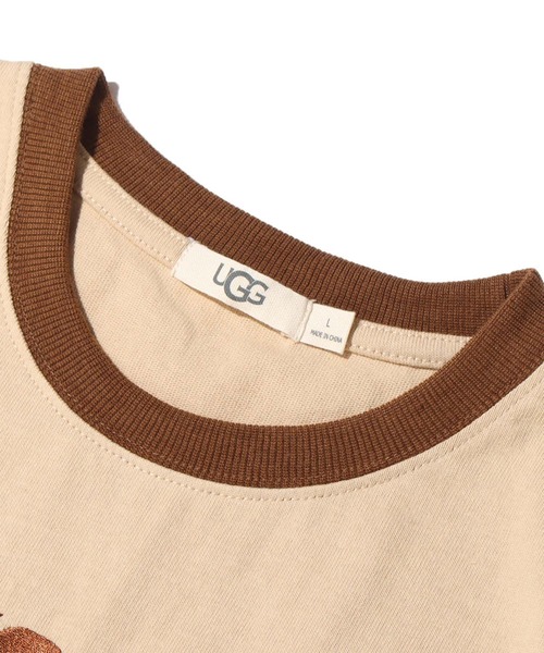 UGG（アグ）の「UGG@mos リンガー チビT（Tシャツ/カットソー・レディース・レッド/ベージュ/ホワイト・M/L）」の15枚目の写真