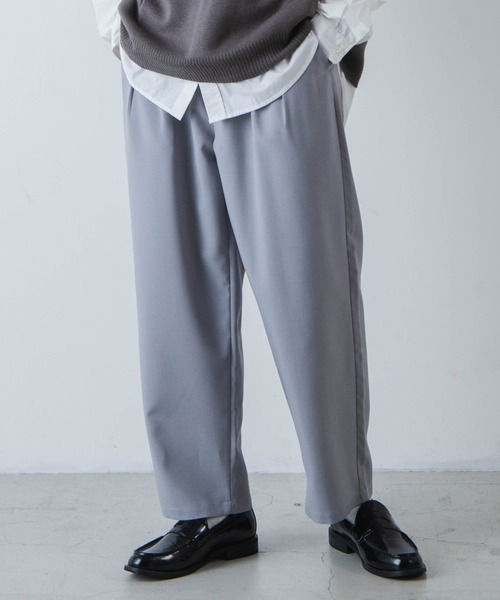 WEGO（ウィゴー）の「WEGO/イージーケアセミワイドアンクルスラックス（スラックス・メンズ・ブラック/ライトグレー・LARGE/MEDIUM）」の17枚目の写真