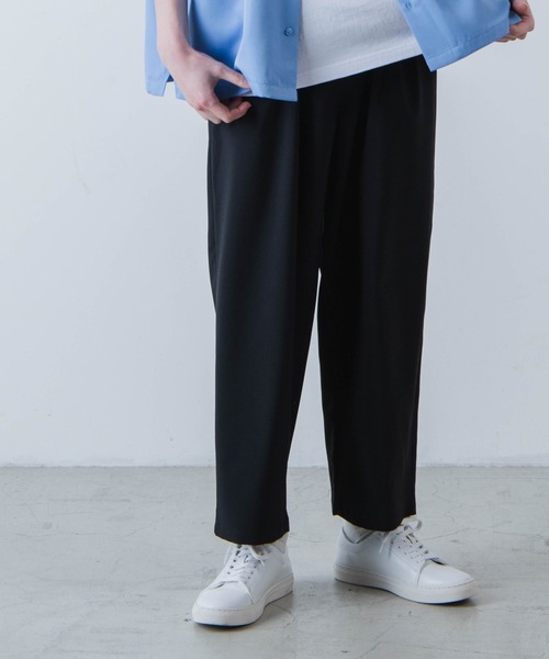 WEGO（ウィゴー）の「WEGO/イージーケアセミワイドアンクルスラックス（スラックス・メンズ・ブラック/ライトグレー・LARGE/MEDIUM）」の10枚目の写真