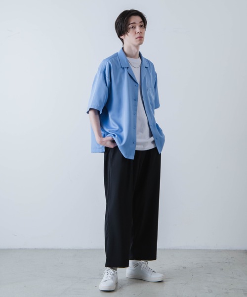 WEGO（ウィゴー）の「WEGO/イージーケアセミワイドアンクルスラックス（スラックス・メンズ・ブラック/ライトグレー・LARGE/MEDIUM）」の7枚目の写真