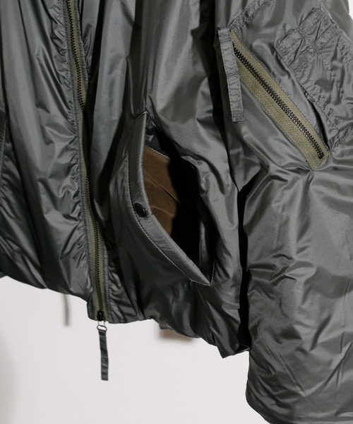 ジェーンスミス ナイロンタフタMA-1ダウンジャケット 定価66000円 ジェーンスミス ナイロンタフタMA-1ダウンジャケット 定価66000円