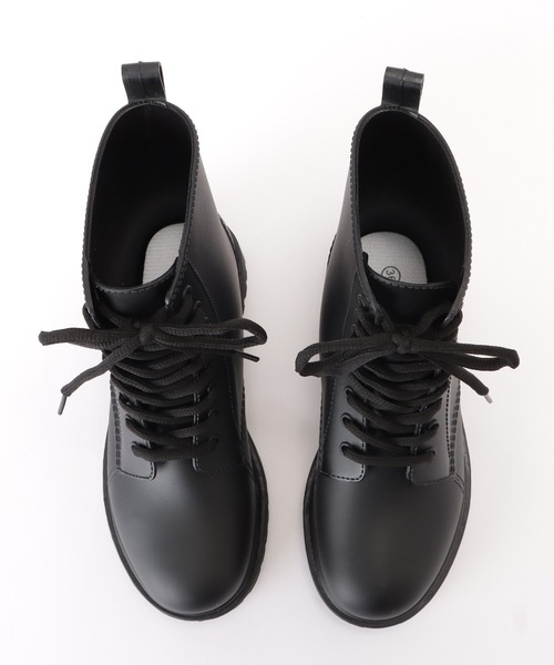 Lace Ladies（レースレディース）の「ショート丈レースアップレインブーツ（レインシューズ・レディース・ブラック・24.5/23/25/24/23.5）」の15枚目の写真