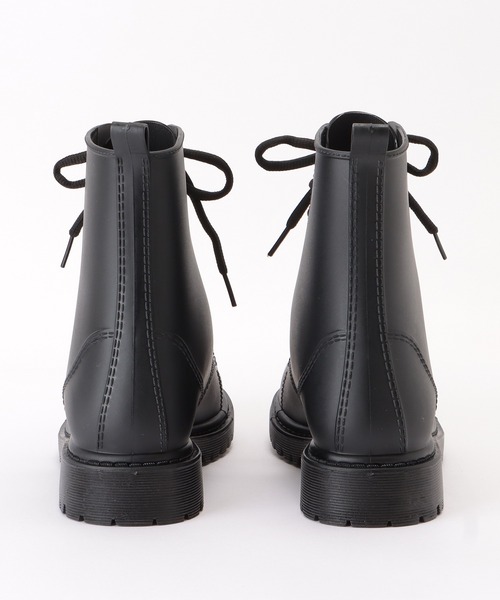 Lace Ladies（レースレディース）の「ショート丈レースアップレインブーツ（レインシューズ・レディース・ブラック・24.5/23/25/24/23.5）」の12枚目の写真