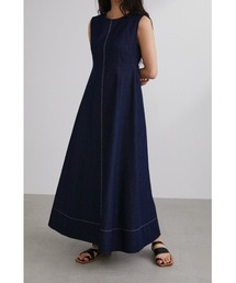 STYLEMIXER | ステッチラインデニムワンピース(ワンピース)