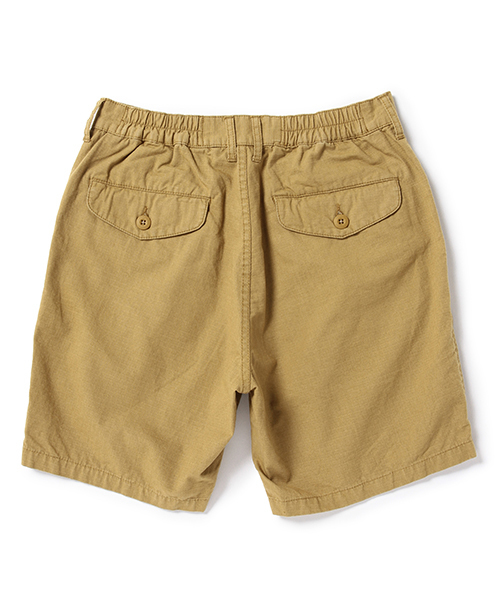 BEAMS（ビームス）の「VAPORIZE / ツープリーツ リップストップ ショーツ（その他パンツ・メンズ・ブラック/ブラウン系その他/オリーブ/ネイビー・SMALL/LARGE/MEDIUM）」の10枚目の写真