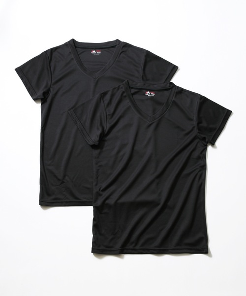 MAJESTIC(マジェスティック)の「【Majestic/マジェスティック】ドライメッシュVネックTシャツ 2枚組(Tシャツ/カットソー・メンズ・ホワイト/ブラック・X-LARGE/SMALL/MEDIUM)」の9枚目の写真