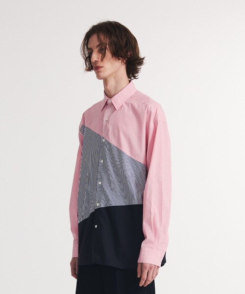 UNITED TOKYO(ユナイテッドトウキョウ)の「ラウンドストライプシャツ(シャツ/ブラウス・メンズ・ブラック/ピンク/ミント・1/2/3)」の6枚目の写真