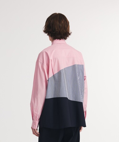 UNITED TOKYO(ユナイテッドトウキョウ)の「ラウンドストライプシャツ(シャツ/ブラウス・メンズ・ブラック/ピンク/ミント・1/2/3)」の7枚目の写真