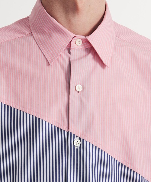 UNITED TOKYO(ユナイテッドトウキョウ)の「ラウンドストライプシャツ(シャツ/ブラウス・メンズ・ブラック/ピンク/ミント・1/2/3)」の8枚目の写真