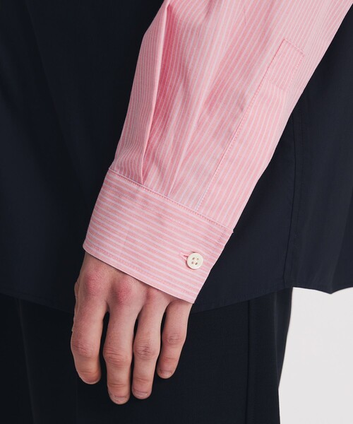 UNITED TOKYO(ユナイテッドトウキョウ)の「ラウンドストライプシャツ(シャツ/ブラウス・メンズ・ブラック/ピンク/ミント・1/2/3)」の11枚目の写真