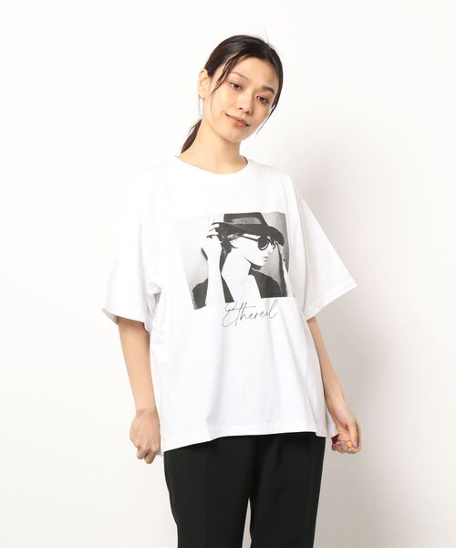 AMERICAN HOLIC(アメリカンホリック)の「アートプリントカットプルオーバー(Tシャツ/カットソー・レディース・オフホワイト・M/L)」の4枚目の写真