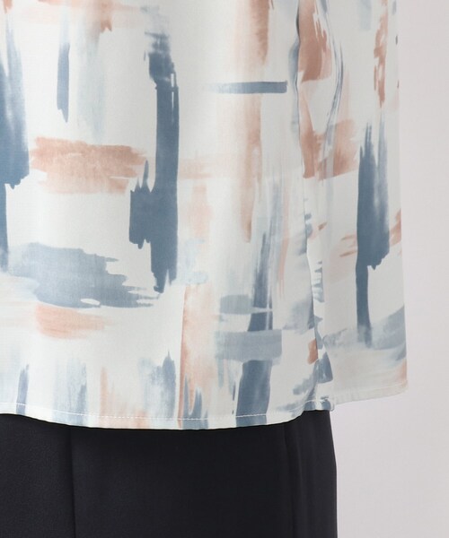 DRESKIP(ドレスキップ)の「◆アートプリント金ボタン使いブラウス(シャツ/ブラウス・レディース・ベージュ系その他3/ブルー系5/ライトイエロー系1・02/03/04)」の9枚目の写真