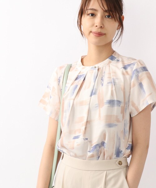 DRESKIP(ドレスキップ)の「◆アートプリント金ボタン使いブラウス(シャツ/ブラウス・レディース・ベージュ系その他3/ブルー系5/ライトイエロー系1・02/03/04)」の13枚目の写真