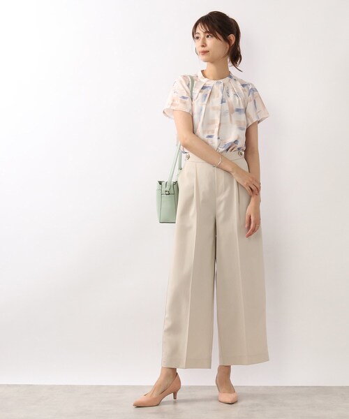 DRESKIP(ドレスキップ)の「◆アートプリント金ボタン使いブラウス(シャツ/ブラウス・レディース・ベージュ系その他3/ブルー系5/ライトイエロー系1・02/03/04)」の14枚目の写真