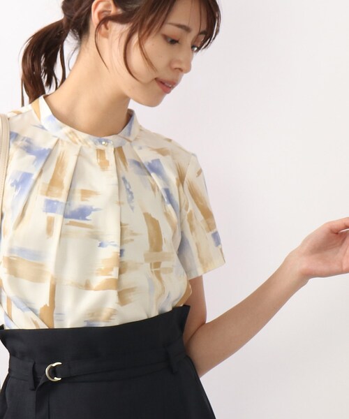 DRESKIP(ドレスキップ)の「◆アートプリント金ボタン使いブラウス(シャツ/ブラウス・レディース・ベージュ系その他3/ブルー系5/ライトイエロー系1・02/03/04)」の20枚目の写真