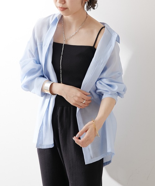 Omekashi(オメカシ)の「強撚ニットキャミソール(キャミソール・レディース・ブラック/ブラウン/オフホワイト・FREE)」の15枚目の写真