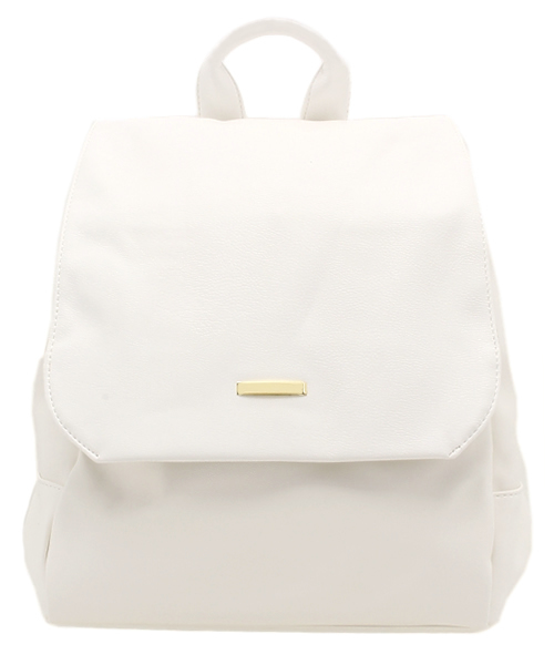 natural couture(ナチュラルクチュール)の「【natural couture NICE CLAUP】合皮リュック(バックパック/リュック・レディース・ホワイト/ブラック・FREE)」の2枚目の写真