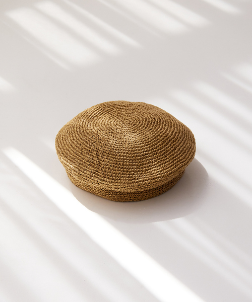 Abahouse Devinette（ドゥヴィネット）の「【RUBEN】ペーパーベレー帽（ハンチング/ベレー帽・レディース・ブラック/キャメル・フリー）」の5枚目の写真