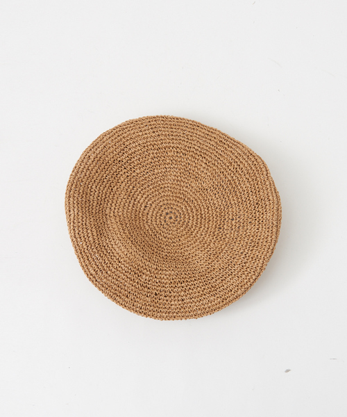 Abahouse Devinette（ドゥヴィネット）の「【RUBEN】ペーパーベレー帽（ハンチング/ベレー帽・レディース・ブラック/キャメル・フリー）」の6枚目の写真