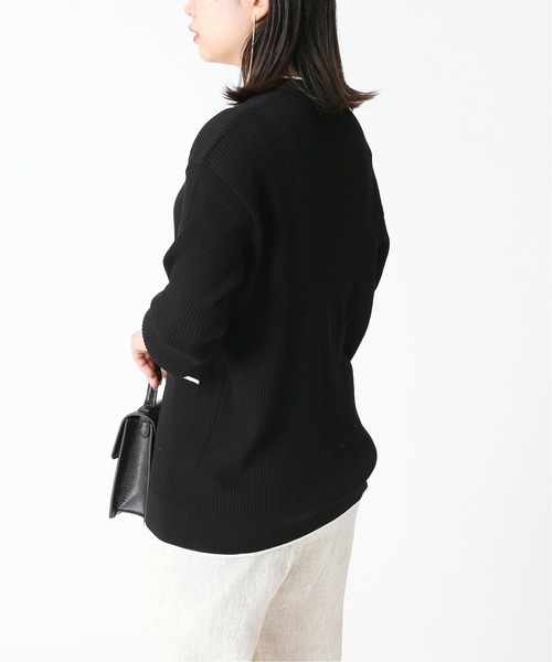 B.C STOCK（ベーセーストック）の「ラインVネックカーディガン（カーディガン/ボレロ・レディース・ホワイト/ブラック/グリーン・FREE）」の22枚目の写真