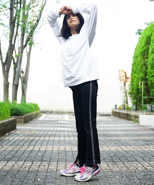 RVCA（ルーカ）の「RVCA レディース  TAPE RVCA CREASE PAN ロングパンツ【2022年夏モデル】/ルーカ（その他パンツ・レディース・ブラック/ベージュ/モスグリーン・MEDIUM/LARGE）」の4枚目の写真