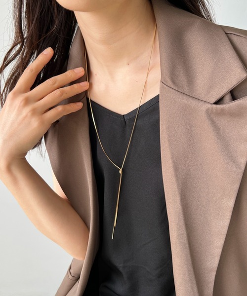 iso（イソ）の「ノットチェーンロングネックレス（ネックレス・レディース・シルバー/ゴールド/ピンク・FREE）」の17枚目の写真