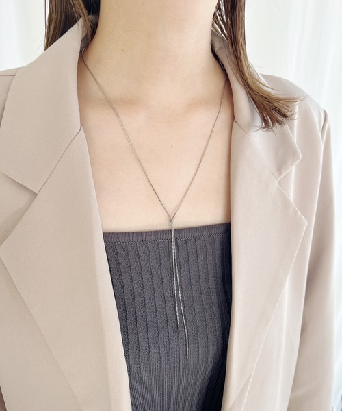 iso（イソ）の「ノットチェーンロングネックレス（ネックレス・レディース・シルバー/ゴールド/ピンク・FREE）」の10枚目の写真