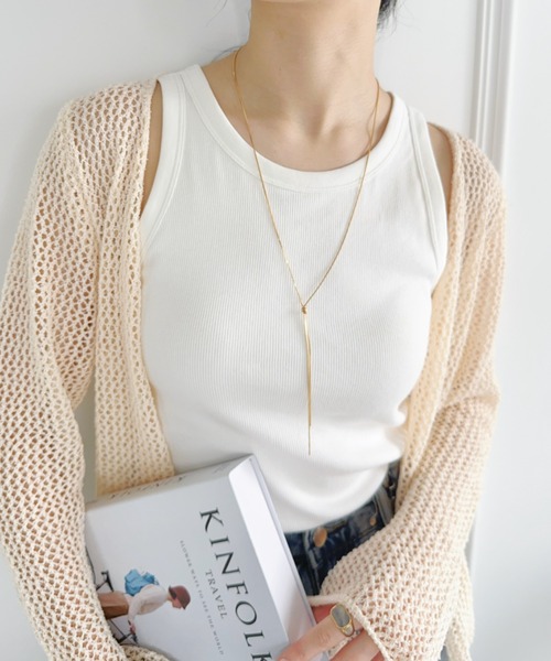 iso（イソ）の「ノットチェーンロングネックレス（ネックレス・レディース・シルバー/ゴールド/ピンク・FREE）」の21枚目の写真