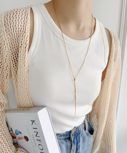 iso（イソ）の「ノットチェーンロングネックレス（ネックレス・レディース・シルバー/ゴールド/ピンク・FREE）」の20枚目の写真