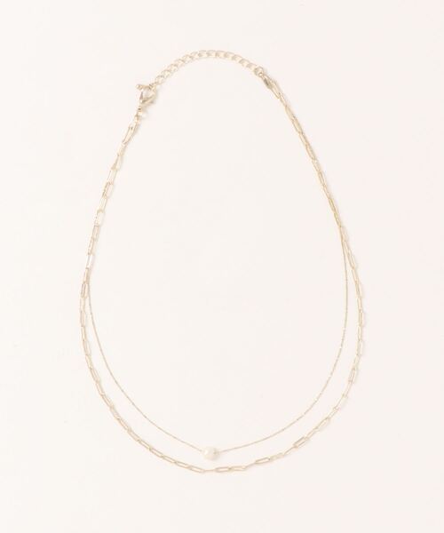mysty woman（ミスティウーマン）の「チェーンツインネックレス 344011（ネックレス・レディース・シルバー/ゴールド・FREE）」の5枚目の写真