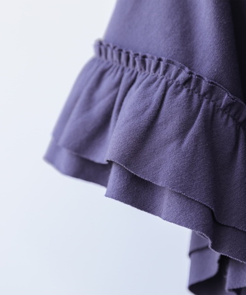 n'OrLABEL（ノアールレーベル）の「『袖フリルTシャツ』（Tシャツ/カットソー・レディース・ブラック/ネイビー/オフホワイト/グリーン/コーラルピンク・1/2）」の11枚目の写真