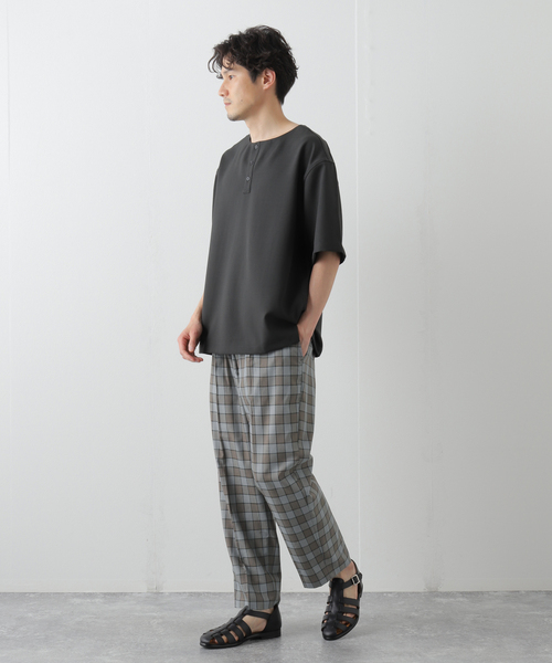 B.C STOCK(ベーセーストック)の「PLAID WIDE TAPERED パンツ(その他パンツ・メンズ・グレー/ブラック・MEDIUM/LARGE)」の21枚目の写真