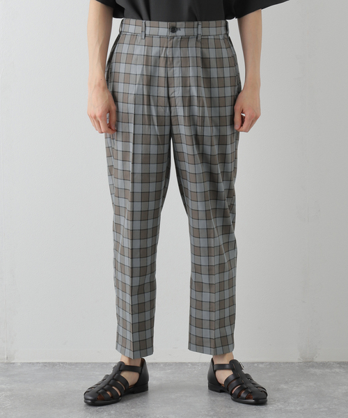 B.C STOCK(ベーセーストック)の「PLAID WIDE TAPERED パンツ(その他パンツ・メンズ・グレー/ブラック・MEDIUM/LARGE)」の20枚目の写真