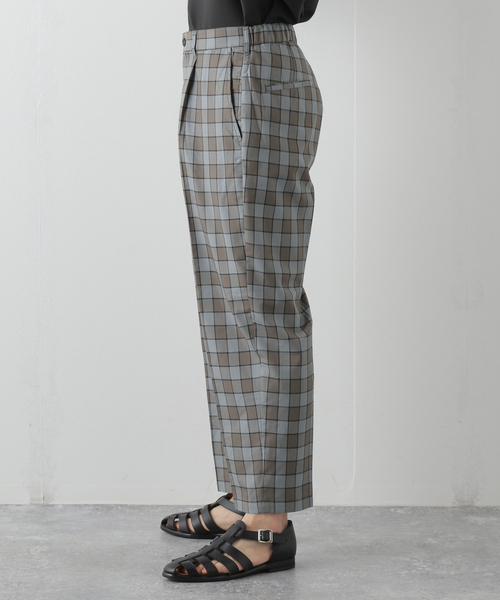 B.C STOCK(ベーセーストック)の「PLAID WIDE TAPERED パンツ(その他パンツ・メンズ・グレー/ブラック・MEDIUM/LARGE)」の19枚目の写真