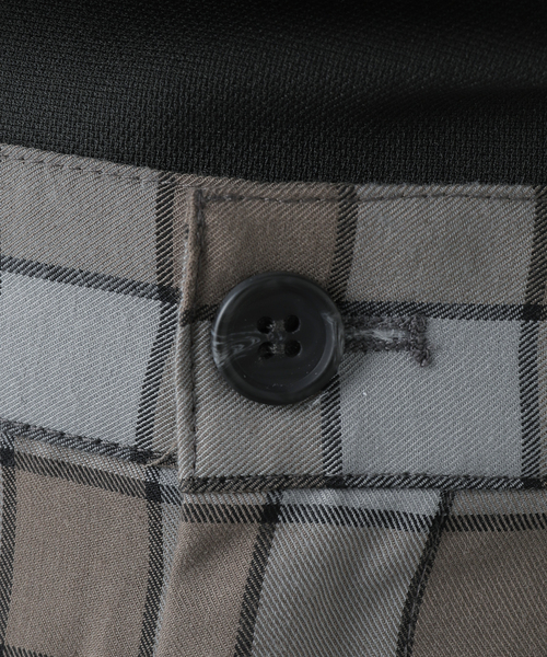 B.C STOCK(ベーセーストック)の「PLAID WIDE TAPERED パンツ(その他パンツ・メンズ・グレー/ブラック・MEDIUM/LARGE)」の12枚目の写真
