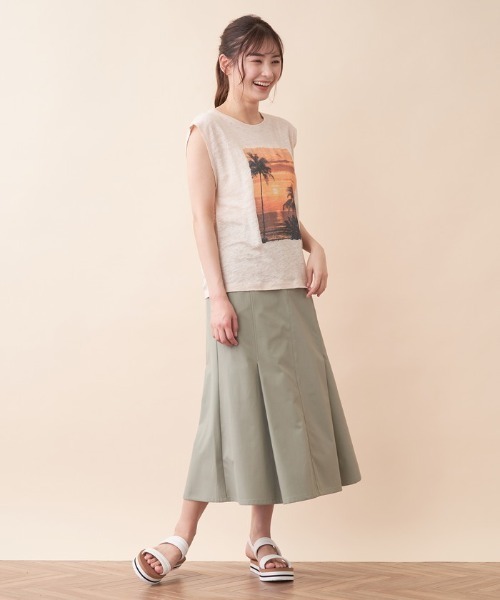MKT(エムケーティー)の「【MKT】フォトプリントカットソー(Tシャツ/カットソー・レディース・サンドベージュ・2)」の9枚目の写真