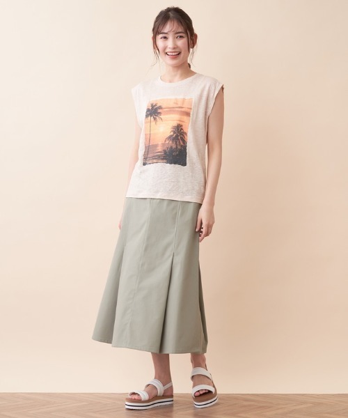 MKT(エムケーティー)の「【MKT】フォトプリントカットソー(Tシャツ/カットソー・レディース・サンドベージュ・2)」の10枚目の写真