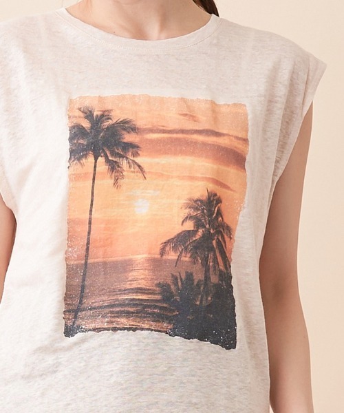 MKT(エムケーティー)の「【MKT】フォトプリントカットソー(Tシャツ/カットソー・レディース・サンドベージュ・2)」の11枚目の写真