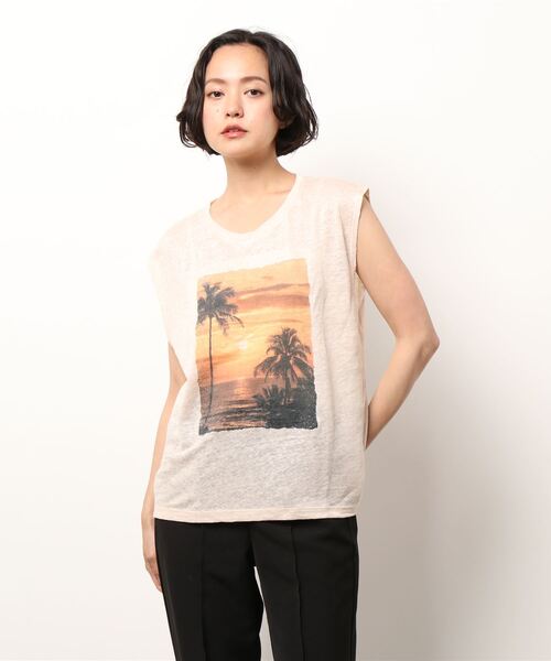 MKT(エムケーティー)の「【MKT】フォトプリントカットソー(Tシャツ/カットソー・レディース・サンドベージュ・2)」の13枚目の写真