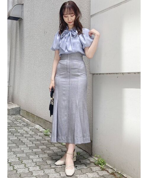 dazzlin（ダズリン）の「オーガンジーバルーンスリーブボウタイブラウス（シャツ/ブラウス・レディース・オフホワイト/ピンク/イエロー/ブルー・FREE）」の21枚目の写真