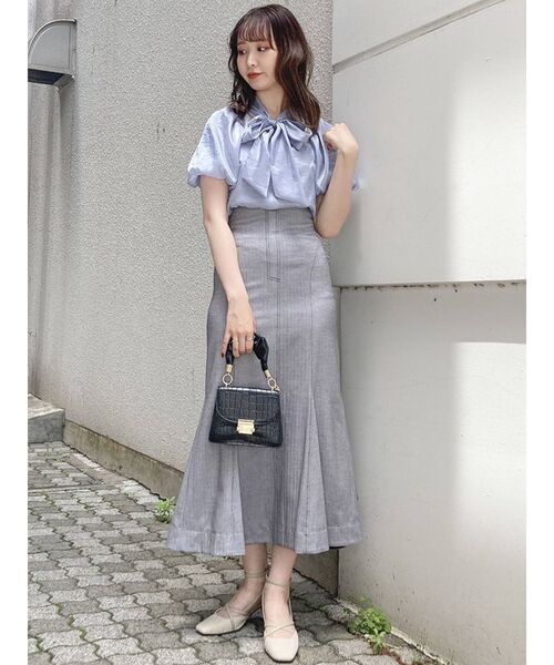 dazzlin（ダズリン）の「オーガンジーバルーンスリーブボウタイブラウス（シャツ/ブラウス・レディース・オフホワイト/ピンク/イエロー/ブルー・FREE）」の20枚目の写真