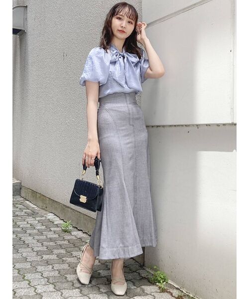 dazzlin（ダズリン）の「オーガンジーバルーンスリーブボウタイブラウス（シャツ/ブラウス・レディース・オフホワイト/ピンク/イエロー/ブルー・FREE）」の19枚目の写真