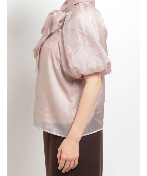 dazzlin（ダズリン）の「オーガンジーバルーンスリーブボウタイブラウス（シャツ/ブラウス・レディース・オフホワイト/ピンク/イエロー/ブルー・FREE）」の14枚目の写真