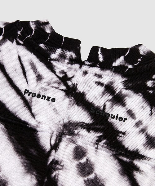 PROENZA SCHOULER(プロエンザ スクーラー)の「Tie Dye Sweatshirt(スウェット・レディース・ブラック×ホワイト/ライトピンク・S/XS)」の6枚目の写真