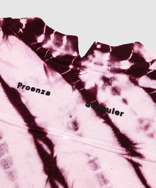 PROENZA SCHOULER(プロエンザ スクーラー)の「Tie Dye Sweatshirt(スウェット・レディース・ブラック×ホワイト/ライトピンク・S/XS)」の7枚目の写真