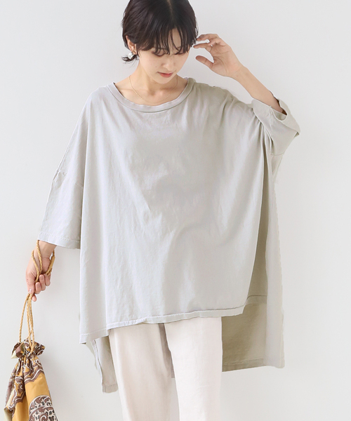 JOURNAL STANDARD relume（ジャーナルスタンダード　レリューム）の「【LA APPAREL / ロサンゼルスアパレル】OVER SIZE TEE：カットソー（Tシャツ/カットソー・レディース・ホワイト/ライトグレー/ブラック/ブルー系その他・FREE）」の3枚目の写真