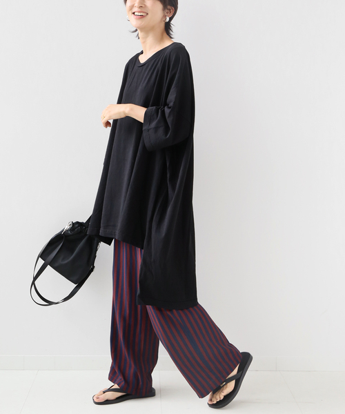 JOURNAL STANDARD relume（ジャーナルスタンダード　レリューム）の「【LA APPAREL / ロサンゼルスアパレル】OVER SIZE TEE：カットソー（Tシャツ/カットソー・レディース・ホワイト/ライトグレー/ブラック/ブルー系その他・FREE）」の14枚目の写真