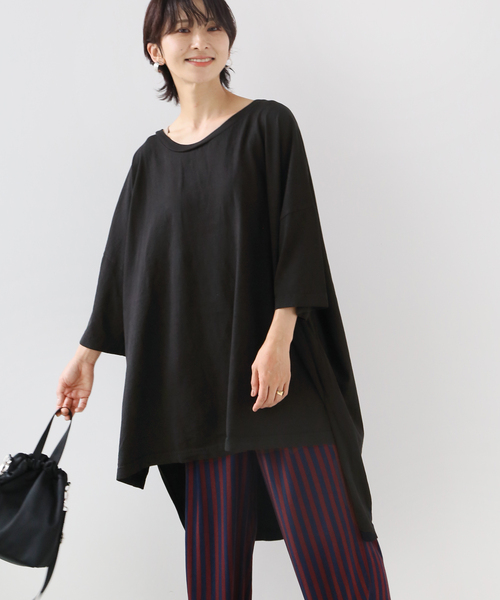 JOURNAL STANDARD relume（ジャーナルスタンダード　レリューム）の「【LA APPAREL / ロサンゼルスアパレル】OVER SIZE TEE：カットソー（Tシャツ/カットソー・レディース・ホワイト/ライトグレー/ブラック/ブルー系その他・FREE）」の21枚目の写真